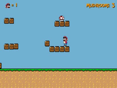 Super Mushroom Mario (Jump and Run)